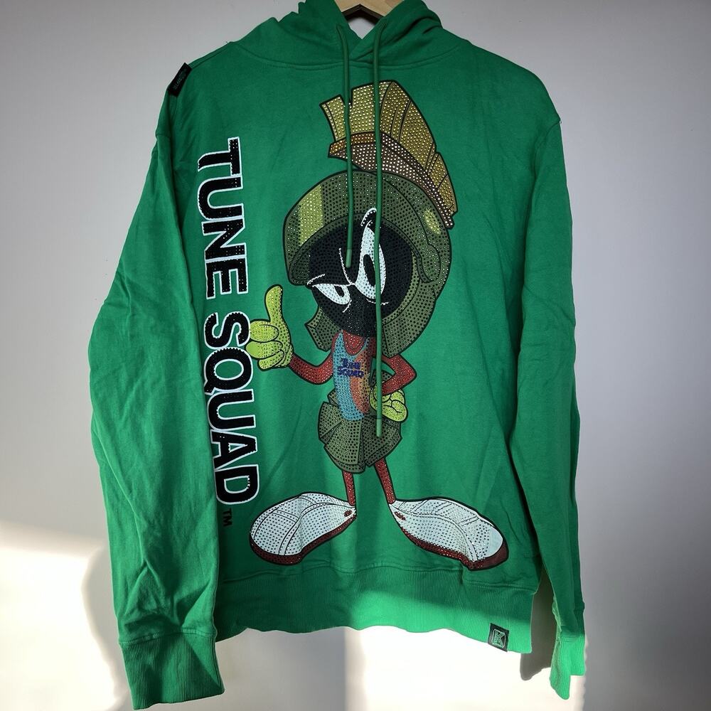 De Kryptic Space Jam A New Legacy Tune Squad Hoodie Green Size 2XL